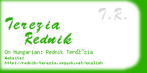 terezia rednik business card